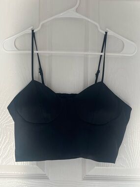 Sincerely Jules women strap silk black blouse short medium